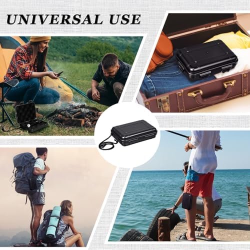 2 Pcs Small Waterproof Case with Foam Insert, 5.2 x 3.54 x 1.46 Camping Survival Kit with Foam Secure Closure, Shockproof Plastic Hard Case Easy to Carry for Outdoor Adventures & Travel - Image 7