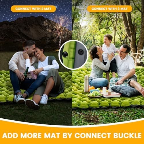 Ultralight Camping Sleeping Pad with Built-in Pillow & Foot Pump, Compact Inflatable Air Mattress for Backpacking, Hiking, Tent, Travel Camp & Outdoor Adventures - Image 7