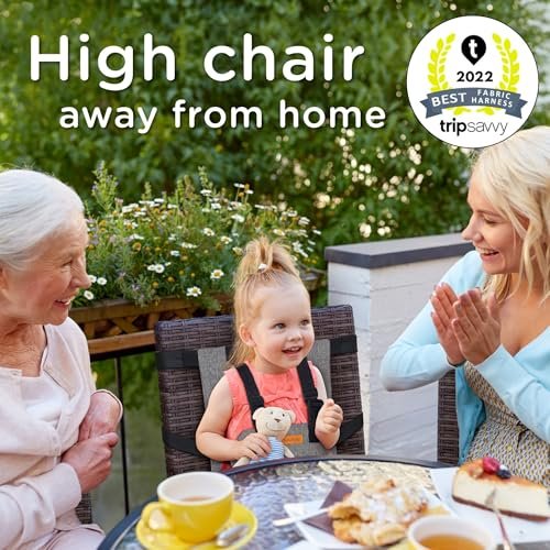 liuliuby Compact Travel High Chair | Portable High Chair for Baby | Baby Travel Essential Harness Seat | Must Haves for Vacations, Restaurants, Family Visits with Babies | Portable Highchair Seat - Image 2