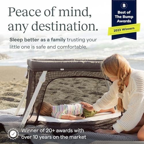 Guava Lotus Travel Crib with Lightweight Backpack Design | Certified Baby Safe Portable Crib | Folding Play Yard with Comfy Mattress for Babies & Toddlers | Compact Baby Travel Bed - Image 2