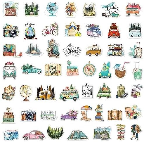 50 Pcs Outdoor Travel Stickers Kids Teens Adults Hiking Adventure Camping Laptops Decals Water Bottle Luggage Cups Guitar Notebook Scrapbook Bicycle Graffiti Tags Sticker - Image 5